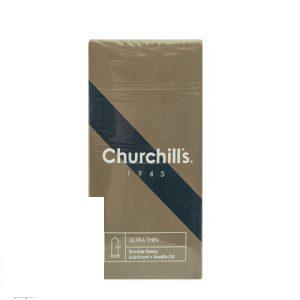 کاندوم بسیار نازک حاوی ماده تاخیری چرچیلز Churchills مدل Ultra Thin بسته 12 عددی